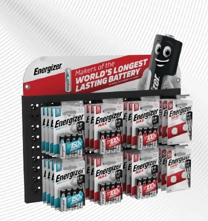 Energizer horizontálny stojan 4×2 s magnetickým uchytením bez bočných panelov