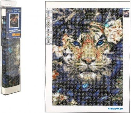 Diamantové maľovanie Ukrytý Tiger 30x40 cm