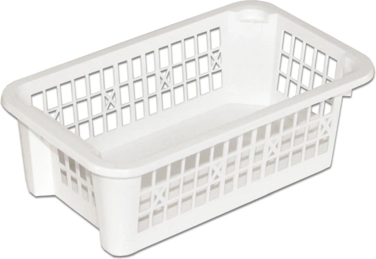 Plastový stohovateľný košík 20 × 12 × 6 cm, mix farieb