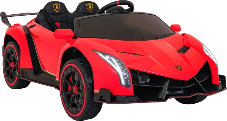 Detské elektrické auto LAMBORGHINI Veneno – Červené