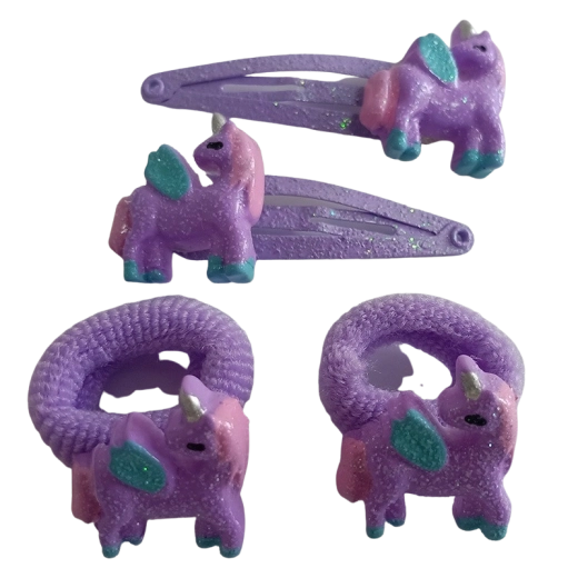 Sada detských gumičiek a sponiek do vlasov