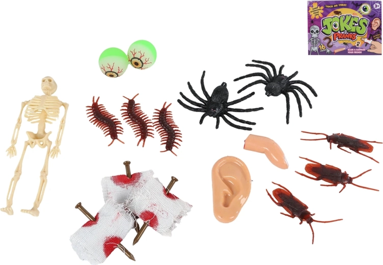 Sada žartovných rekvizít 16 ks na večierky a detské párty