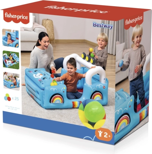 Nafukovacie hracie auto s loptičkami FISHER-PRICE Safari