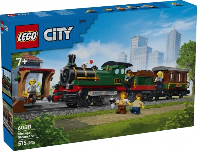 LEGO City retro parný vlak