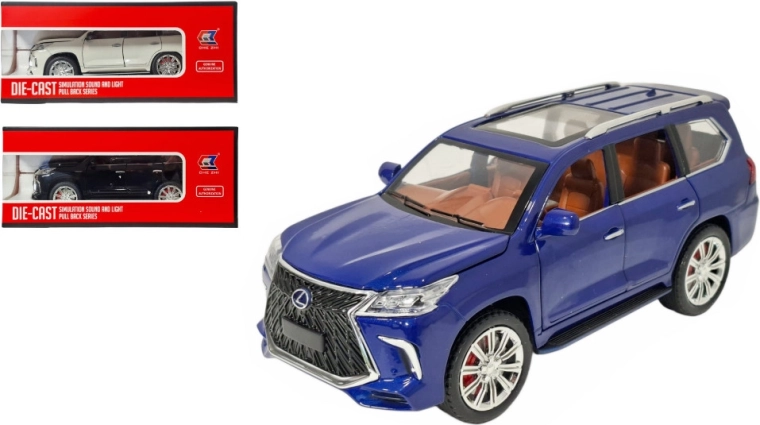 Kovový model LEXUS LX 1:24 so svetlom a zvukom
