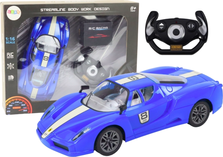 RC športové auto 1:16, modré