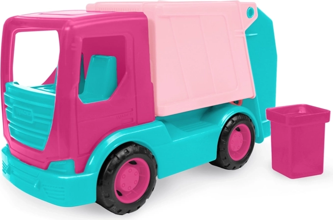 Ružové smetiarske auto Wader TechTruck