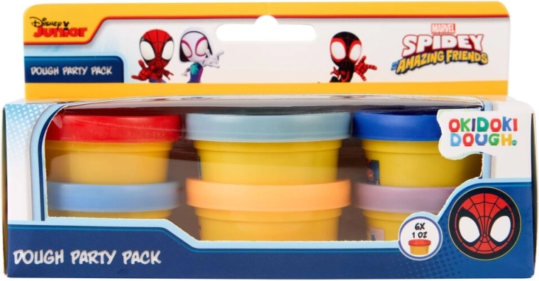 Modelovacia plastelína Marvel Spider-Man – sada 6 mini téglikov