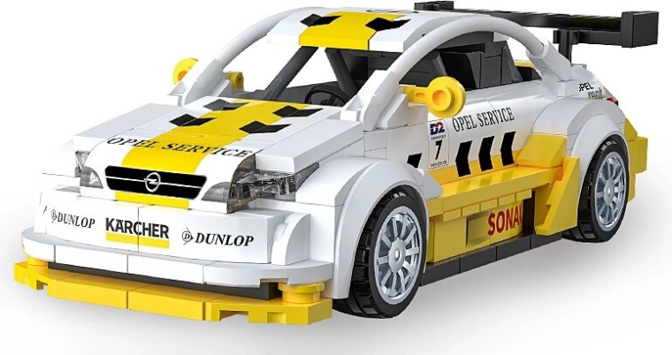 Stavebnica CaDA Opel Astra V8 Coupé 1:24 biela