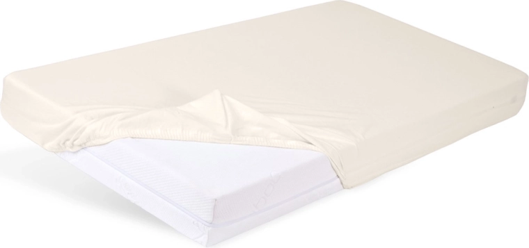 Babymatex napínacie džersejové prestieradlo do postieľky 60 × 120 cm ecru (slonovinová kosť)