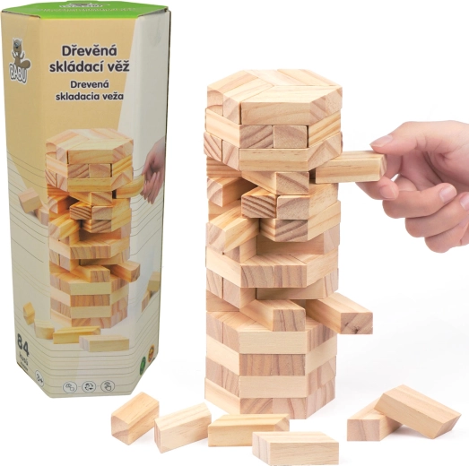 Drevená skladacia veža 84 ks Sparkys
