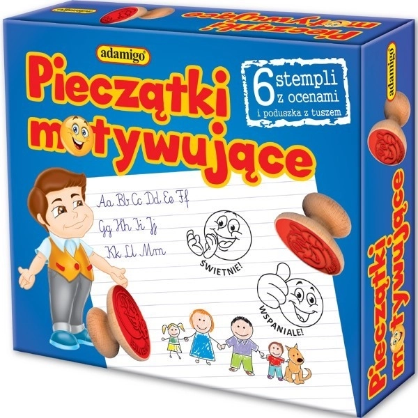 Motivačné pečiatky Adamigo pre deti
