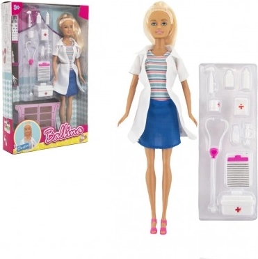Bábika doktorka s doplnkami 30 cm