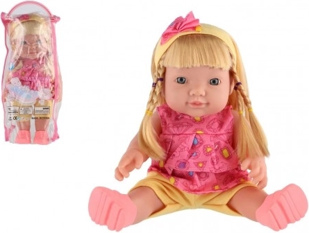 Bábika so zvukom 30 cm v plastovej taštičke