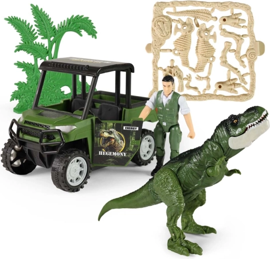Akčná sada Dino park s autom a dinosaurom so zvukom