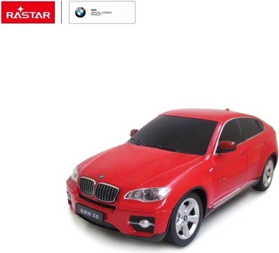 Rastar BMW X6 RC auto na diaľkové ovládanie 1:24 červené