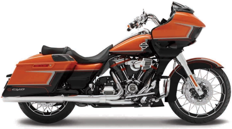 Maisto Harley-Davidson 2022 CVO Road Glide oranžovo-metalická čierna 1:18
