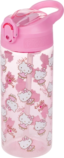 Tritanová fľaša na pitie so slamkou Hello Kitty Sweet Leopard 500 ml BAAGL