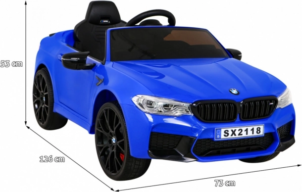 Elektrické auto BMW M5 drift modré