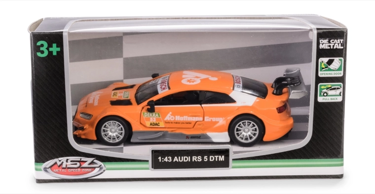 Kovový model auta Audi RS 5 DTM 1:43 s otváracími dverami