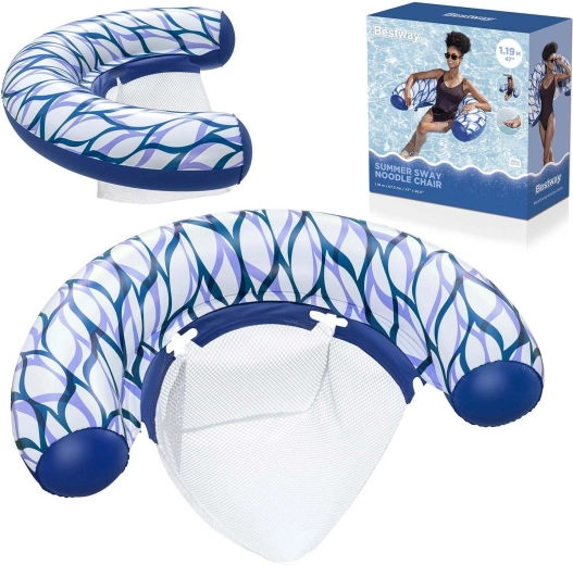 Bestway Summer Sway nafukovacie plávajúce kreslo so sieťovaným sedadlom - 1 kus