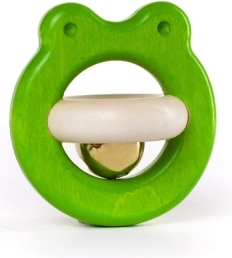 Drevené hrkálka žabka BAJO
