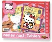 Hello Kitty maľovanka do kuchyne so sadou farieb a rámikom