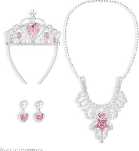 Šperková súprava princeznej (tiara, náhrdelník, náušnice) - 1 kus