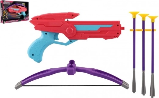 Farebná plastová kuša s prísavkovými šípmi