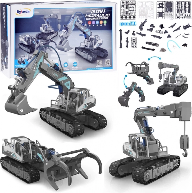 Stavebnica 3 v 1 stavebných vozidiel Jokomisiada