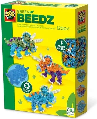 SES Creative Green Beedz zažehľovacie korálky dinosauri