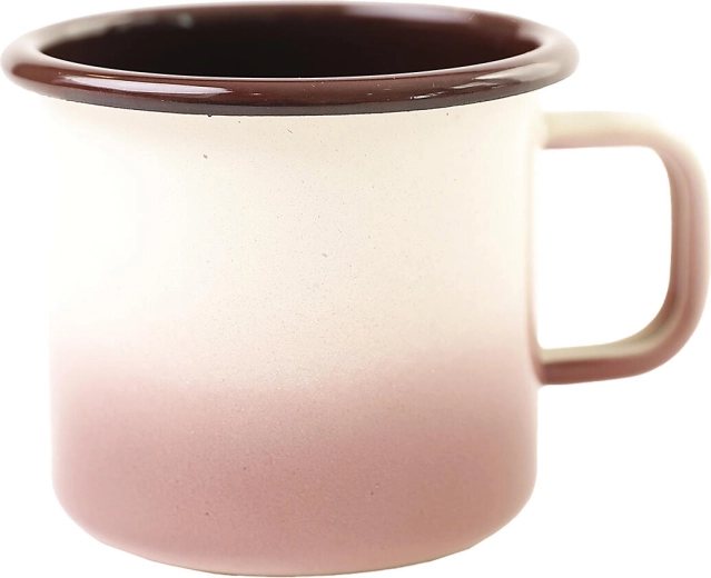 Smailtovaný hrnček Capuccino 0,37 l, priemer 8 cm
