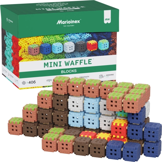 Stavebnica Mini Waffle Blocks 406 dielikov Marioinex