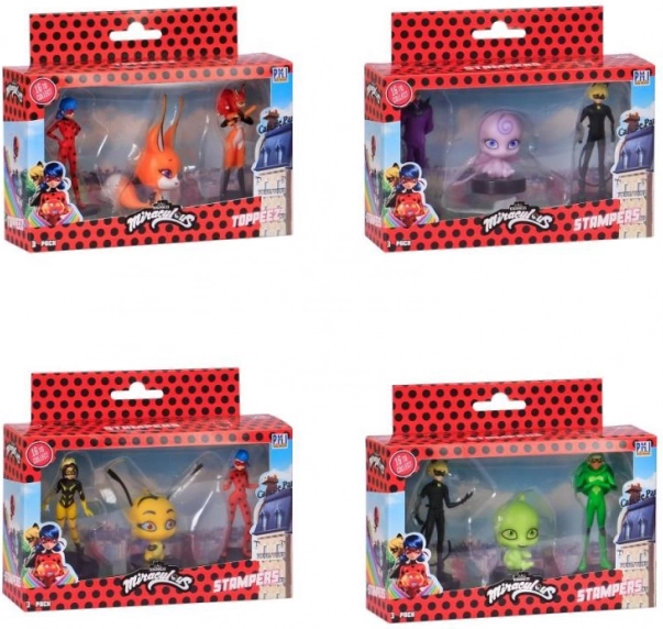 Miraculous Ladybug pečiatky 3 ks figúrka
