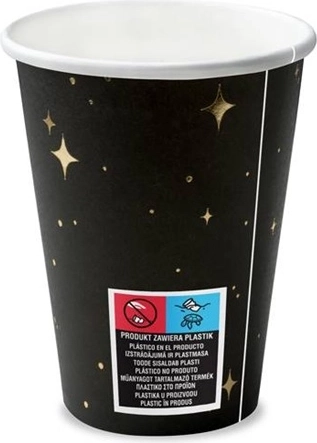 Jednorazové čierne poháriky 260 ml