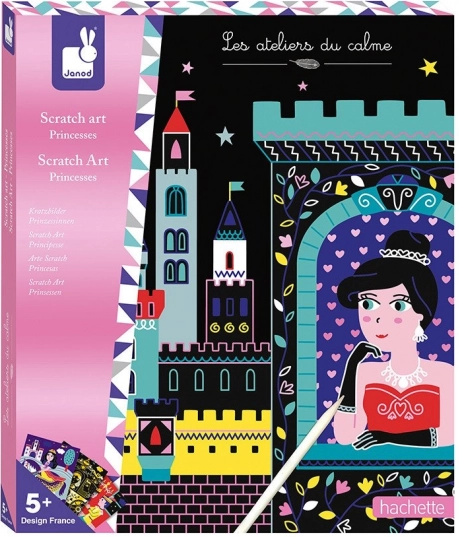 Škrabacia sada kariet s princeznami – JANOD