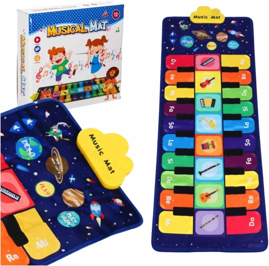 Interaktívna hudobná tanečná podložka pre deti – 8 nástrojov, 10 melódií