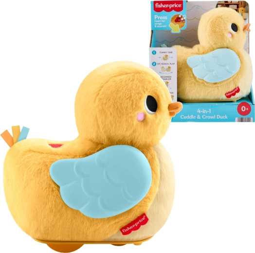 Fisher-Price jazdiaca kolísajúca kačička 4 v 1 na podporu lezenia