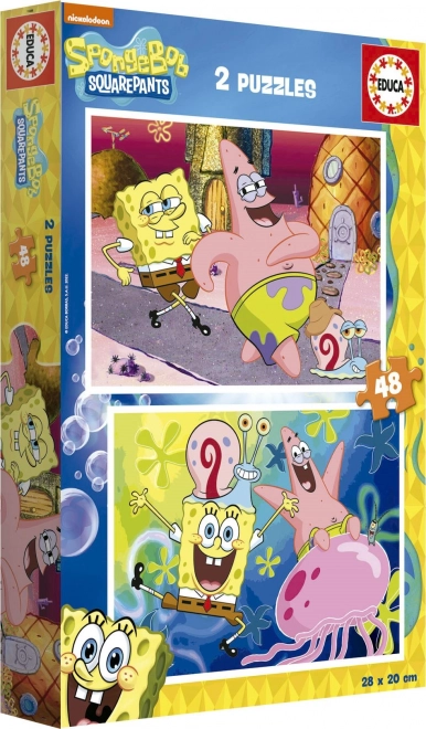 Puzzle SpongeBob 2x48 dielikov