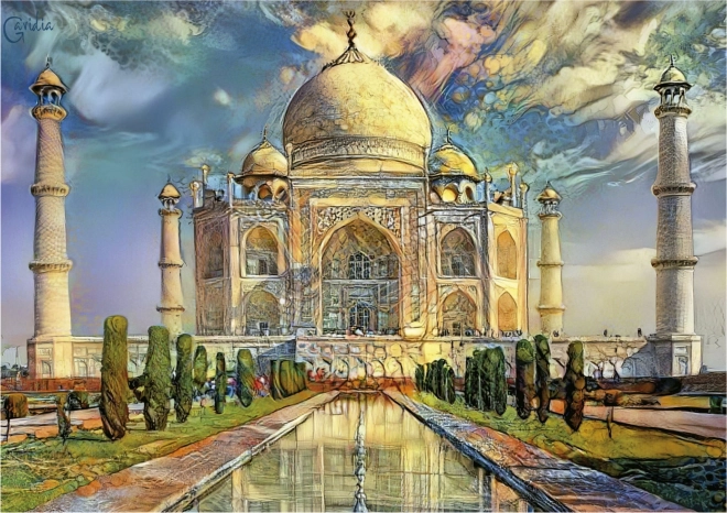 Puzzle Taj Mahal 1000 dielikov EDUCA