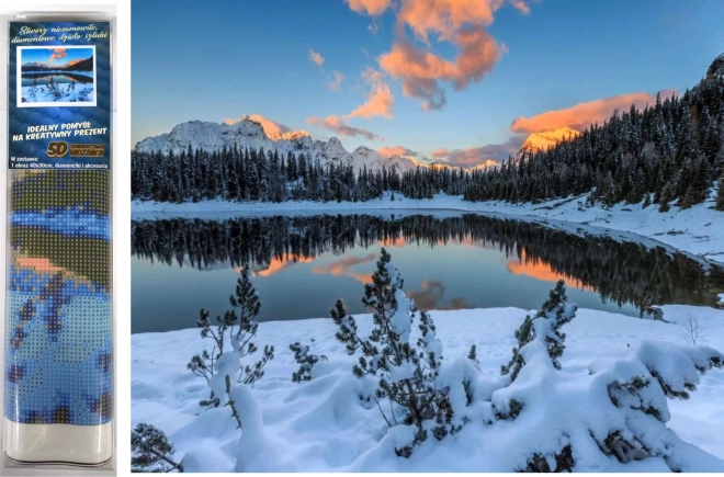 Diamantové maľovanie Zimný pokoj 30 × 40 cm