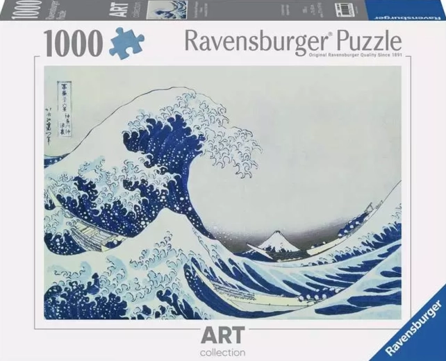 Ravensburger puzzle Art Collection: Veľká vlna pri pobreží Kanagawy 1000 dielikov