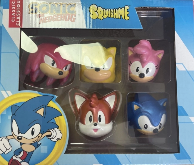 Mini SquishMe Sonic – zberateľská sada 5 postavičiek