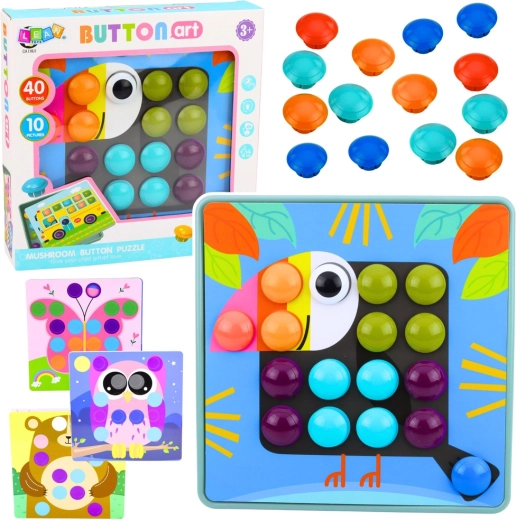 Kreatívna mozaika s hríbikmi – vzdelávacia skladačka pre deti