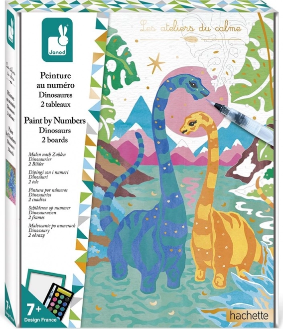 Maľovanie podľa čísel – dinosaury od JANOD