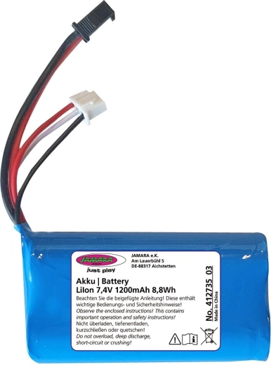 Batéria Jamara J-Rock Li-Ion 7,4 V 1200 mAh 8,88 Wh