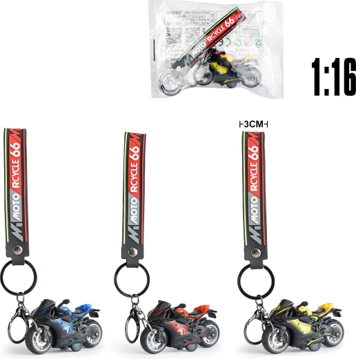 Prívesok na kľúče s kovovým modelom motorky DUCATI 1:16