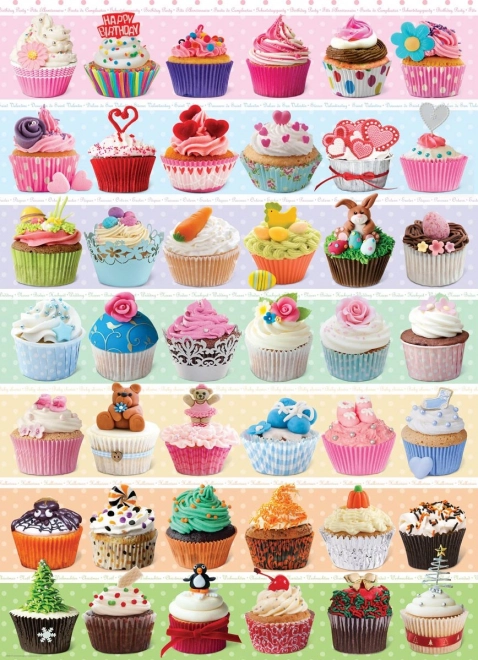 EUROGRAPHICS puzzle Oslava cupcakes 1000 kúskov