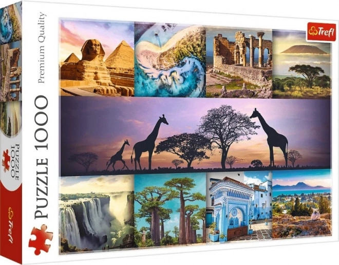 Trefl Puzzle 1000 dielikov - Koláž Afrika