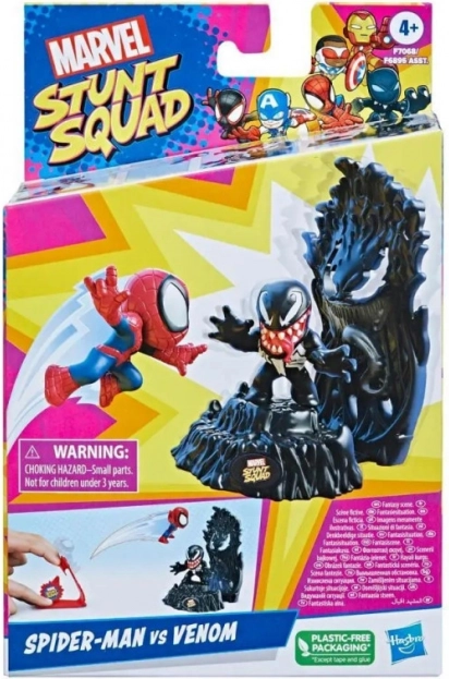 Marvel stunt squad: spider-man vs venom – akčný set so vystreľovačom